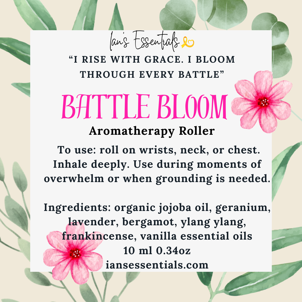 *Childhood Cancer Awareness Month- Aromatherapy Rollers
